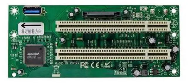 Alt view image 5 of 7 - PCI-E X1 to Dual PCI Slot Expansion Card, Detachable PCI Adapter Converter for Desktop PC, Plug and Play No Extra Drivers Needed