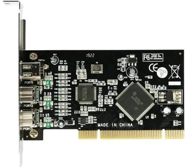 Alt view image 5 of 5 - PCI Firewire Combo Expansion Card, 2×IEEE 1394B 9Pin + 1×1394A 6Pin Firewire Controller Adapter, Internal PCI Add-On Card for Desktop PC Video Capture Devices