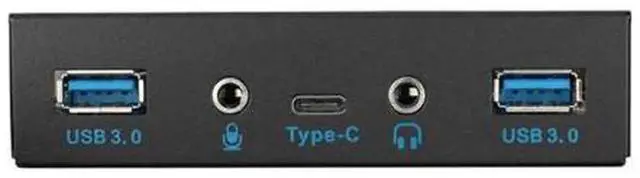 Alt view image 5 of 5 - 5 Ports Front Panel Expansion Board, 3.5 Inch Bay Internal Hub with 4×USB 3.0 + 1×Type-C USB3.1, Desktop PC Case Front Panel USB Extension Adapter