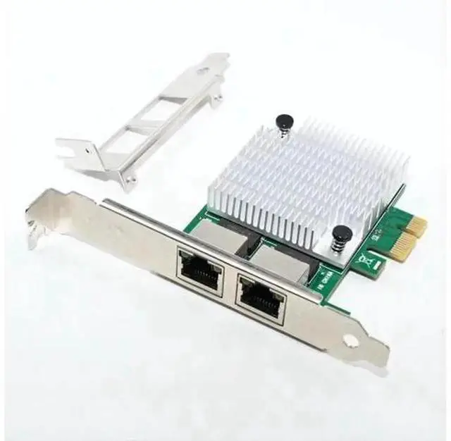 Alt view image 4 of 5 - PCIe x1 Dual Port Gigabit Ethernet Network Card with Realtek RTL8111F Chip, 1000Mbps PCI Express LAN Adapter for Desktop PC, Comes with Full & Low Profile Brackets