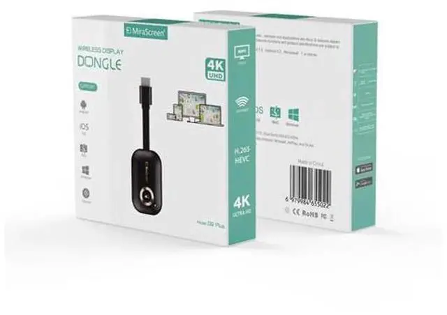 Alt view image 3 of 5 - G9 Wireless Multi-Screen Casting Adapter, Plug & Play No Manual Switch Required, 2.4G+5G Dual Band WiFi, Dual-Core Chip Supports 4K Ultra HD Screen Mirroring Dongle for TV Projector Monitor