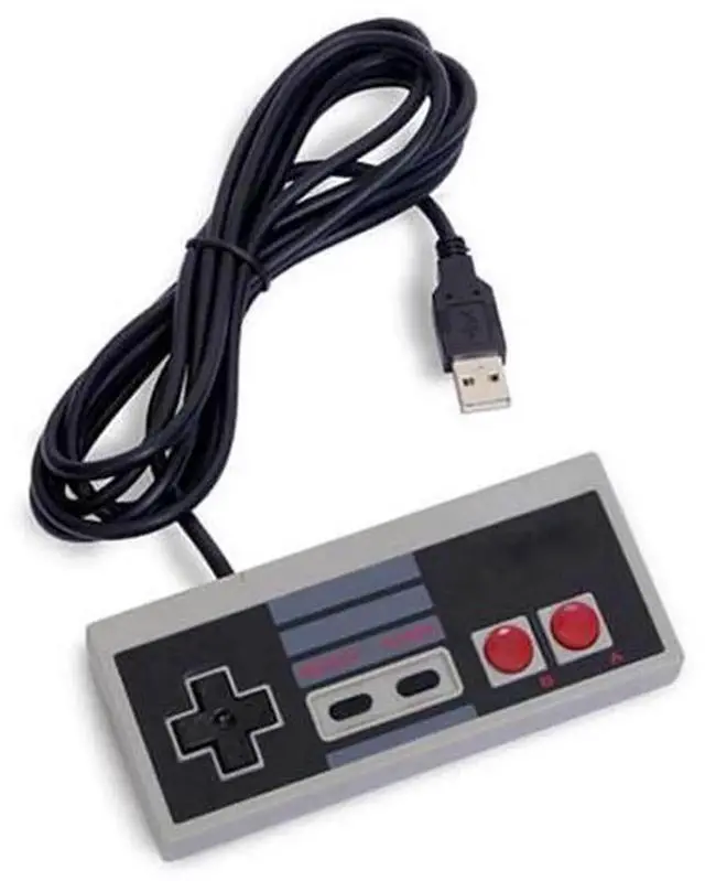 Alt view image 3 of 4 - USB Wired NES Classic Game Controller, Retro NES Joystick Gamepad Compatible with Nintendo NES Classic Edition, Windows PC, Laptop Retro Game Emulators