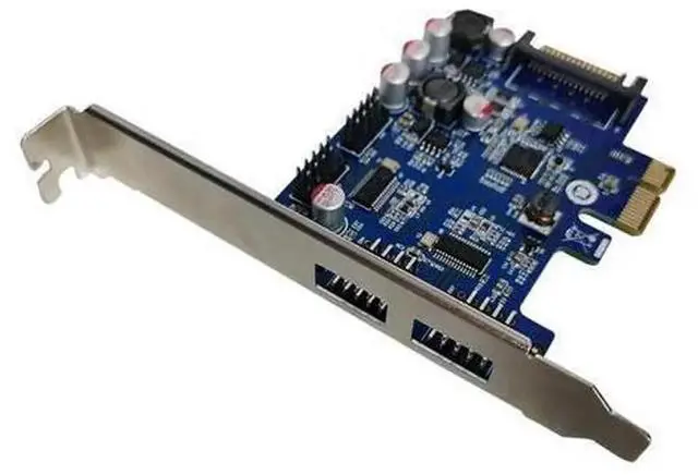 Main image of PCIe USB Expansion Card with 4 Ports, 2 External USB 2.0 Ports + 2 Internal 9Pin USB 2.0 Header, PCI-E x1 USB 2.0 Adapter Converter for Desktop PC Front Panel Connection