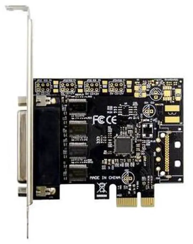 Alt view image 3 of 5 - PCIe to 4-Port RS232 Serial Adapter Card with AX99100 Chip, Industrial-Grade COM Port Expansion PCI-E Card for PLC, Scanner, POS and Industrial Control Equipment