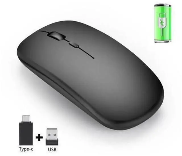 Main image of 2.4G Wireless Rechargeable Silent Office Mouse with Type-C Charging Port, Quiet Click Wireless Computer Mice Compatible with Desktop PC, Laptop, Notebook for Daily Office Work