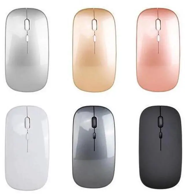 Alt view image 2 of 7 - 2.4G Wireless Rechargeable Silent Office Mouse with Type-C Charging Port, Quiet Click Wireless Computer Mice Compatible with Desktop PC, Laptop, Notebook for Daily Office Work