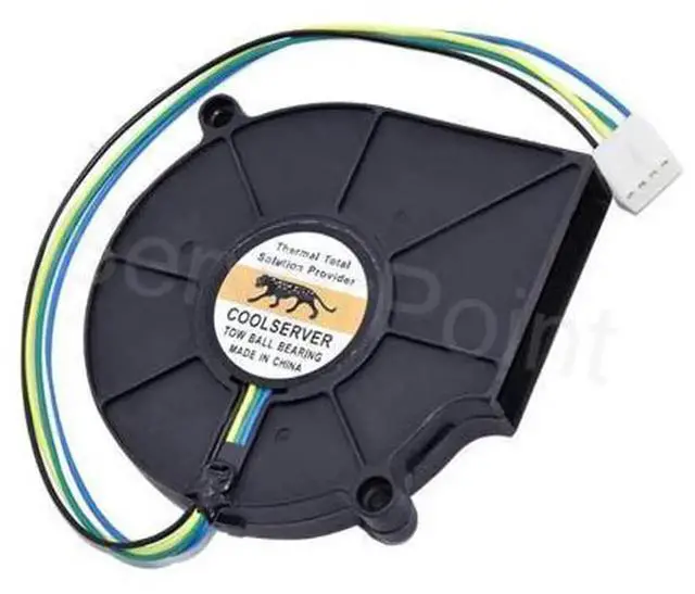 Main image of For COOLSERVER BB7515BU B127515BU 75×15mm Centrifugal Blower Fan, DC 12V 0.80A 4-Wire PWM Dual Ball Bearing Server Cooling Fan for 1U Server CPU Copper Heatsink Replacement
