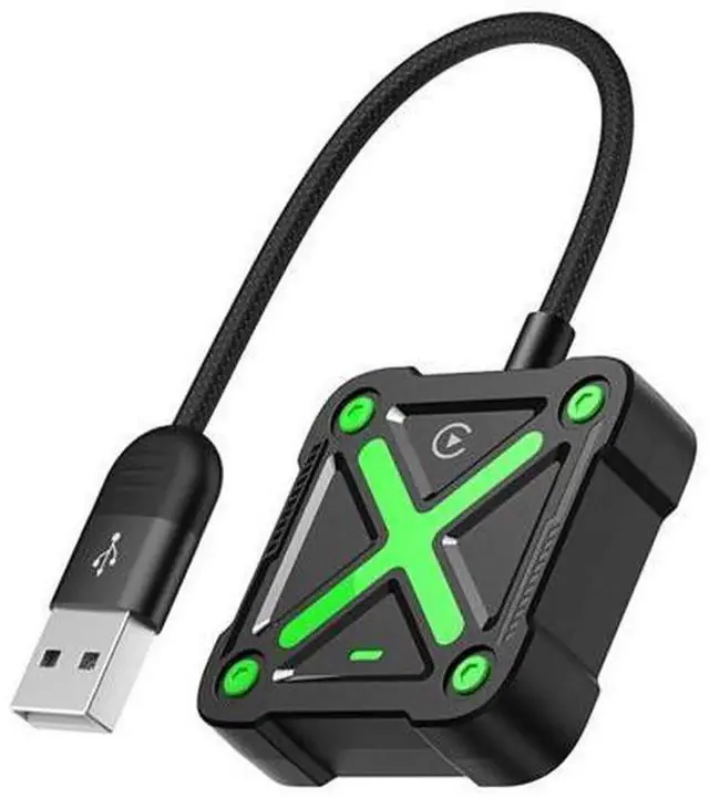 Main image of Green Mini Wireless CarPlay Adapter for iPhone iOS 10+, Bluetooth Wireless Dongle Convert Factory Wired CarPlay to Wireless, Plug & Play Low Latency Car Play USB Adapter for Vehicles with OEM Wired