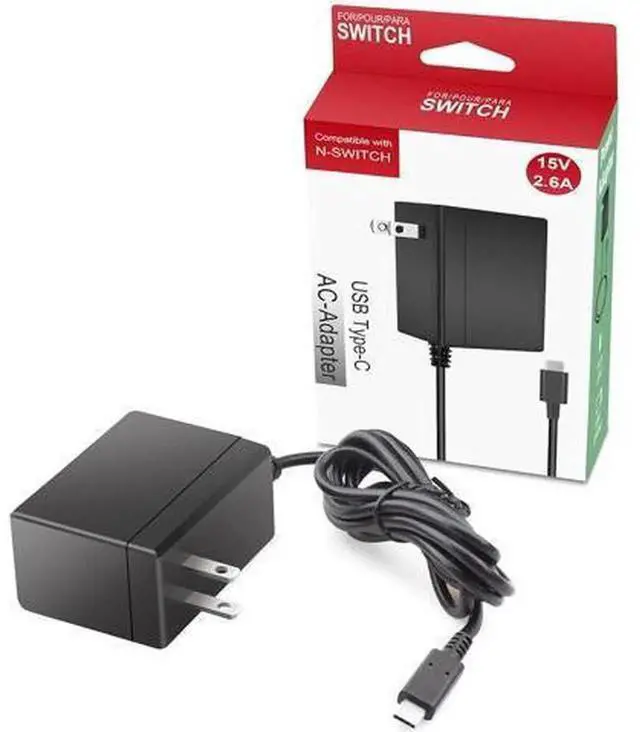 Main image of 15V 2.6A AC Power Adapter Replacement Charger for Nintendo Switch, Switch Lite, Switch Dock & Pro Controller, Wall Charger with 5FT USB-C Cable, Supports TV Dock Mode
