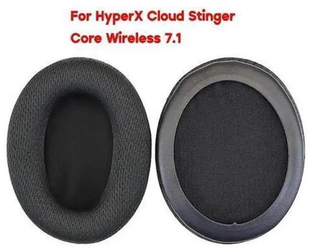 Alt view image 2 of 6 - Soft Comfort Replacement Ear Pads Compatible with Cloud Core Wireless 7.1 Gaming Headset, Noise Isolation Headphone Ear Cushion Sleeves for Gamers & Music Lovers