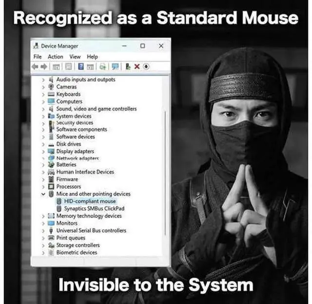 Alt view image 4 of 7 - Undetectable Mouse Jiggler with Touch Switch, Japan Designed USB Mouse Mover, 1-Pixel Tiny Cursor Movement, Plug and Play, No Extra Software Required