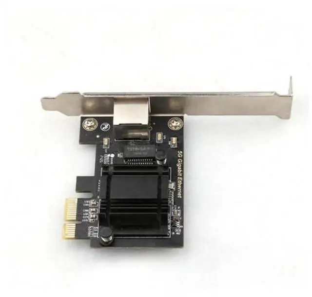 Alt view image 2 of 6 - Single Port PCIe 5G RJ45 Ethernet Card, Realtek RTL8126 Chip Gaming Wired Network Adapter, Support PXE Diskless Boot for Desktop PC