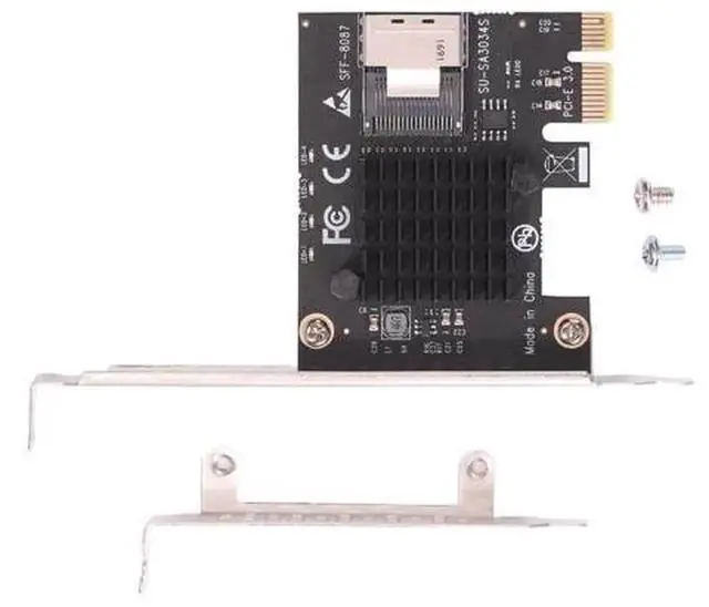 Alt view image 6 of 6 - PCIe to Mini SAS SFF-8087 Expansion Card, 6Gbps SATA Hard Drive Adapter Card for HDD SSD Storage Expansion