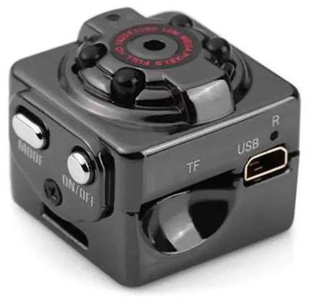 Main image of SQ8 Mini Camera 1080P HD Car DVR Dash Cam, Portable Sports DV with Night Vision, Motion Detection & Loop Recording, Black