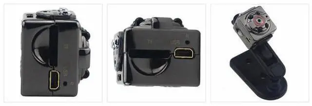 Alt view image 2 of 7 - SQ8 Mini Camera 1080P HD Car DVR Dash Cam, Portable Sports DV with Night Vision, Motion Detection & Loop Recording, Black