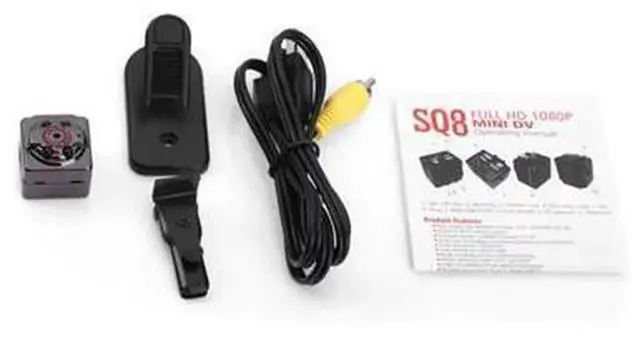 Alt view image 7 of 7 - SQ8 Mini Camera 1080P HD Car DVR Dash Cam, Portable Sports DV with Night Vision, Motion Detection & Loop Recording, Black