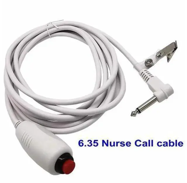 Main image of 9.8FT Waterproof Patient Emergency Call Cord with 6.35mm Plug, Replacement Nurse Call Button Cable for Hospital Nurse Call System
