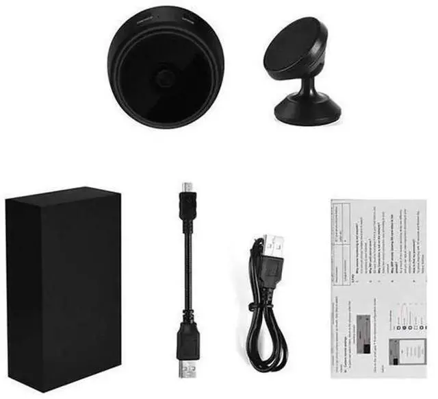 Alt view image 2 of 7 - A9 Mini WiFi Camera, 1080P HD Wireless Security DV Camera with Infrared Night Vision & Smart Motion Detection for Indoor Home Monitoring