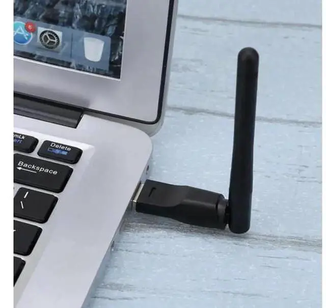 Alt view image 2 of 5 - 150Mbps Mini USB WiFi Adapter with 2dB Antenna, Portable Wireless USB WiFi Receiver Network Card for Desktop Laptop PC