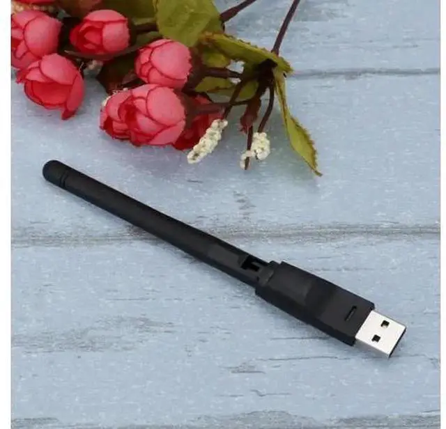 Alt view image 4 of 5 - 150Mbps Mini USB WiFi Adapter with 2dB Antenna, Portable Wireless USB WiFi Receiver Network Card for Desktop Laptop PC