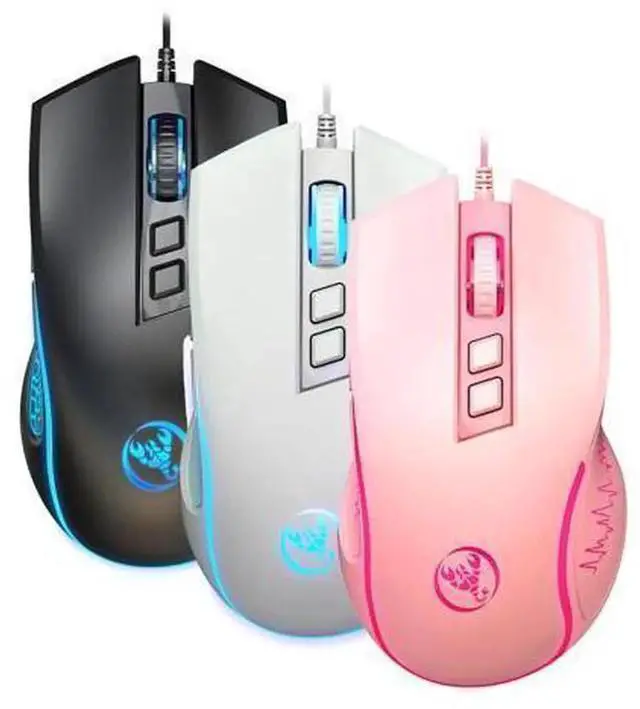 Main image of New X100 Wired Gaming Mouse, Colorful RGB Illuminated Esports Office Mouse with 4-Speed Adjustable Up to 3600 DPI Optical Sensor