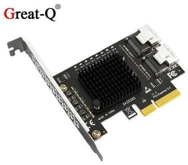 Main image of 8-Port PCIe to SFF-8087 Mini-SAS to SATA 3.0 Expansion Card, 6Gbps SATA HDD Storage Adapter Card for Desktop & Server