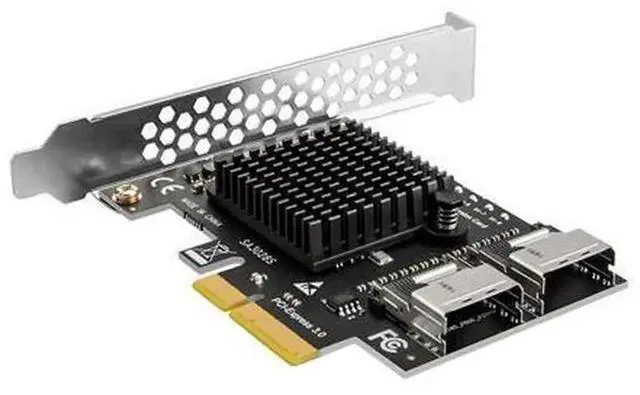 Alt view image 3 of 7 - 8-Port PCIe to SFF-8087 Mini-SAS to SATA 3.0 Expansion Card, 6Gbps SATA HDD Storage Adapter Card for Desktop & Server