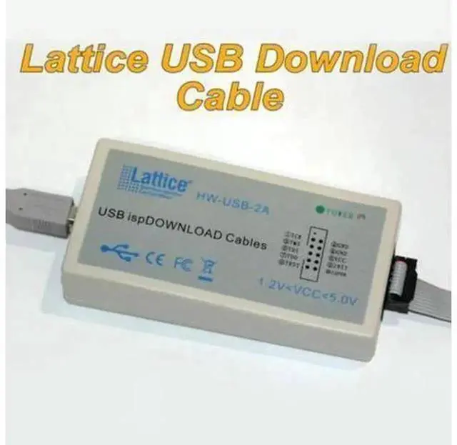 Alt view image 2 of 4 - HW-N-2A JTAG SPI Download Cable Programmer Tool, USB in-system Programming Cable for All LATTICE FPGA & CPLD Chips