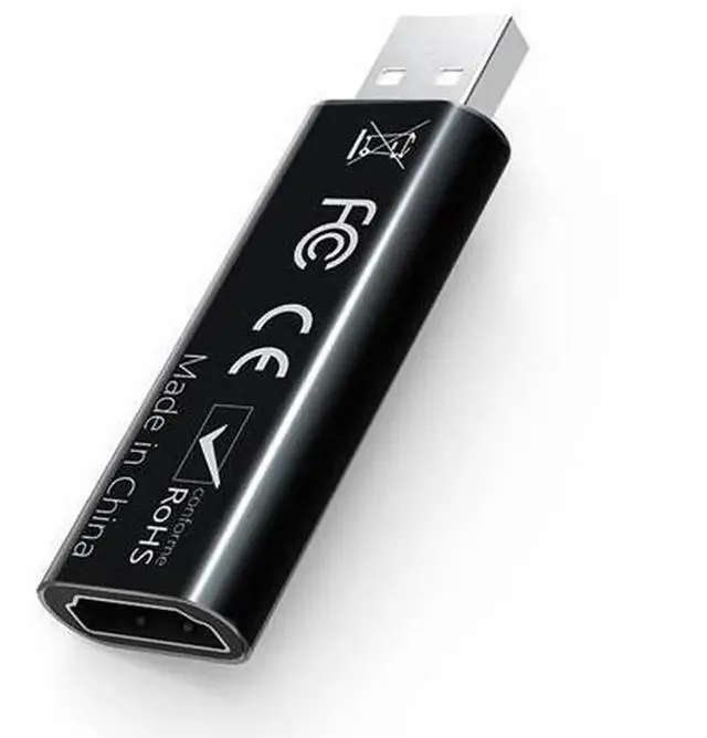 Alt view image 5 of 6 - USB Video Capture Card, HD Game Video Grabber Recording Adapter for Live Streaming, Broadcast, Gaming Recording