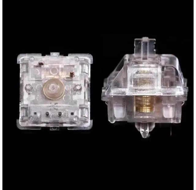Alt view image 3 of 6 - Everglide Aqua King V3 5Pin 55g Transparent Linear Switch, MX Hot Swappable Mechanical Keyboard Switch for Custom Gaming Typing Keyboards