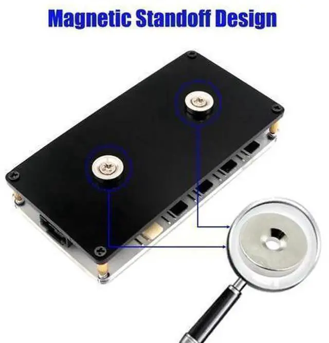 Alt view image 5 of 6 - 10-Way PWM Fan Hub with PMMA Magnetic Case, 12V 3/4Pin PC Fan Splitter Controller, SATA Power Supply for CPU Cooling Fans