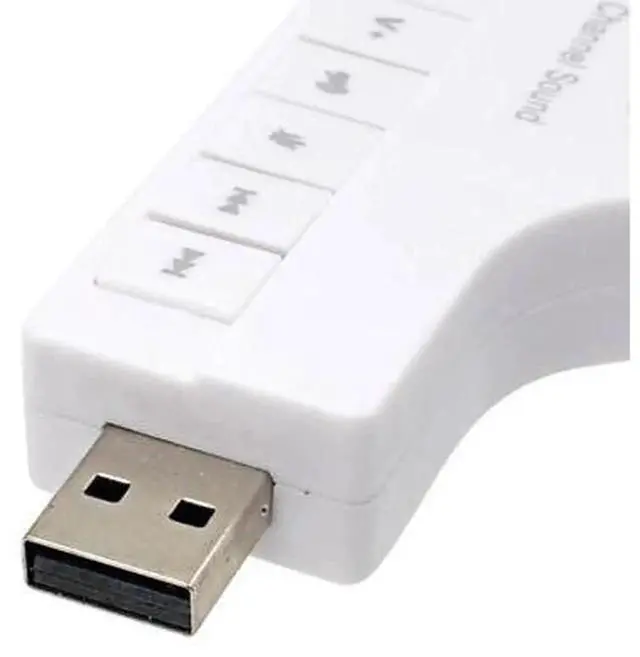 Alt view image 5 of 5 - 8.1 Channel 3D Surround External USB Sound Card Adapter, USB to 3.5mm Audio Jack Converter for Headset, Microphone, Laptop & Desktop PC
