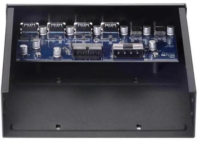 Alt view image 5 of 7 - 5.25 Inch Front Bay USB Hub, 2-Port USB3.1 + 4-Port USB3.0 5Gbps High Speed Front Panel Hub, PC Optical Drive Bay Converter for Desktop Case