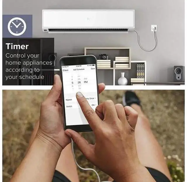 Alt view image 3 of 6 - US Standard WiFi Wireless Smart Socket Plug, WiFi Smart Sub-Control Power Strip Outlet, No Hub Required for Home Smart Appliance Control