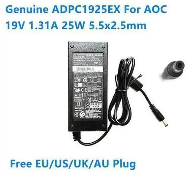 Main image of 19V 1.31A 25W AC DC Power Adapter, Replacement Charger Compatible with ADPC1925EX ADPC1925 STK025-19131T, Fit AOC 215LM00058 24B1XHS E2280SWN LCD Monitor