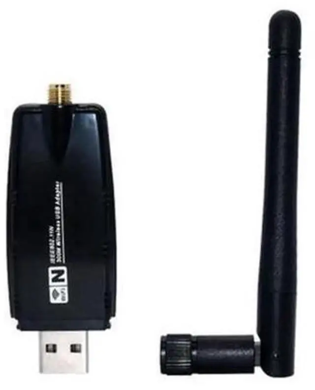 Alt view image 3 of 3 - 150Mbps USB WiFi Adapter with Antenna, USB 2.0 2.4GHz Mini Wireless Network Receiver, Portable Wi-Fi Network Card for Desktop Laptop PC