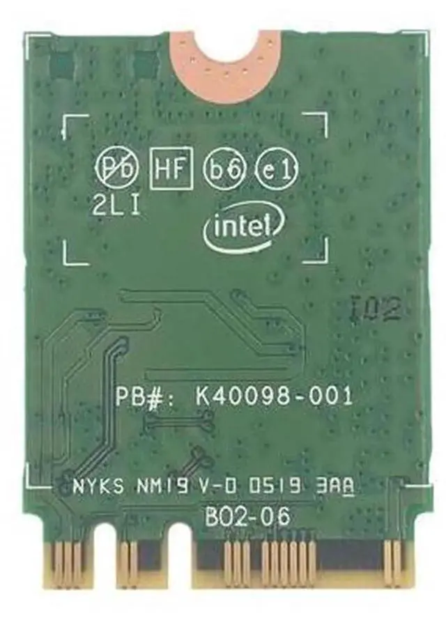 Alt view image 3 of 3 - AX200 NGFF M.2 WiFi 6 Wireless Card with Antennas Kit, AX200NGW Dual Band 802.11ax/ac WiFi Bluetooth 5.0 NGFF Network Adapter for Laptop Desktop