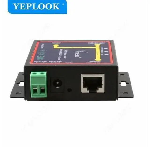 Alt view image 5 of 5 - Industrial Ethernet Serial Device Server, RJ45 to RS232 RS485 RS422 Converter, TCP RTU UDP Serial to Ethernet Module with Power Cable, Industrial Grade Network Serial Port Adapter for PLC Monitoring D