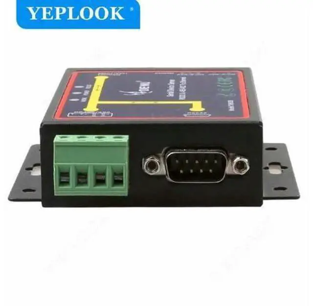 Alt view image 4 of 5 - Industrial Ethernet Serial Device Server, RJ45 to RS232 RS485 RS422 Converter, TCP RTU UDP Serial to Ethernet Module with Power Cable, Industrial Grade Network Serial Port Adapter for PLC Monitoring D