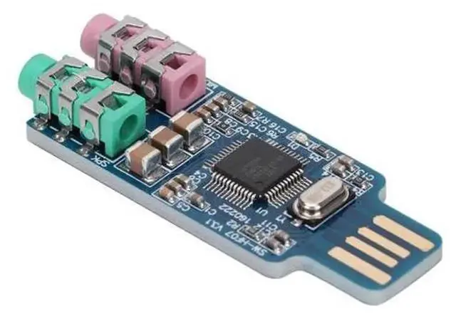 Alt view image 2 of 7 - External USB Audio Sound Card Module with CM108 Chip, Portable DAC Decoder Board Plug and Play USB Sound Adapter Replacement for Built-in Audio Jack of Desktop PC Laptop Windows Mac
