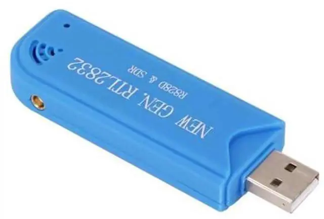 Main image of USB 2.0 SDR RTL A300U Radio Tuner Dongle, RTL2832U + R828D Chip TV Receiver Stick Support DAB FM Radio, 25MHz-1760MHz Wide Frequency Reception with Matching Antenna for PC Software Defined Radio