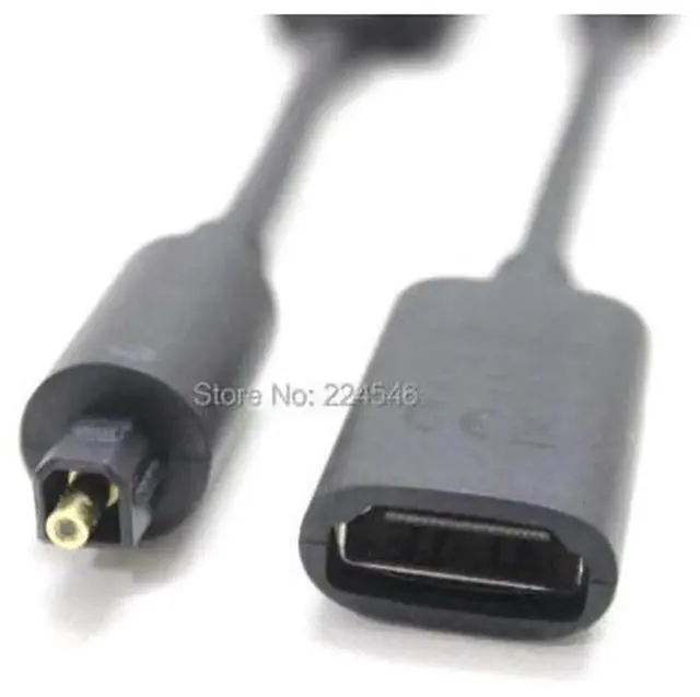 Alt view image 3 of 3 - 12CM 4.7 Inch Optical TOSLINK to HDMI ARC Audio Adapter Cable, Model OPADPWW1BLK Digital SPDIF Optical to HDMI Converter for SONOS Beam Soundbar, Connect Old TV Optical Out to Sonos Beam HDMI ARC Port