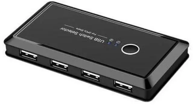 Main image of 4 Port 4K USB KVM Switch, 4 In 1 Out HDMI KVM Switcher Support 4K 2K@60Hz, Share One Keyboard Mouse Monitor for 4 PCs Laptops, Compatible with Windows 10/8 Mac OS Plug and Play