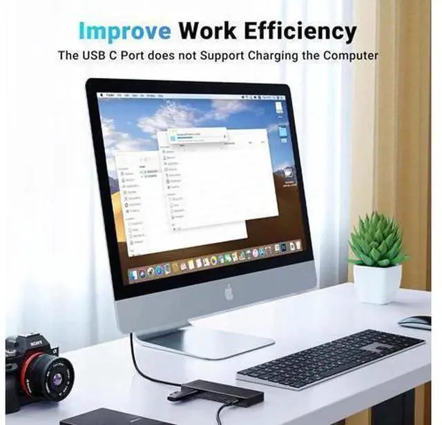 Alt view image 5 of 7 - UGREEN 4-in-1 USB C Hub Splitter, 10Gbps USB 3.2 Gen2 Adapter with 4 USB-C Ports, Portable Type-C Expansion Dock Compatible with MacBook Pro/Air, iPad Pro, iPhone 15 Series, Surface, Laptops and All U