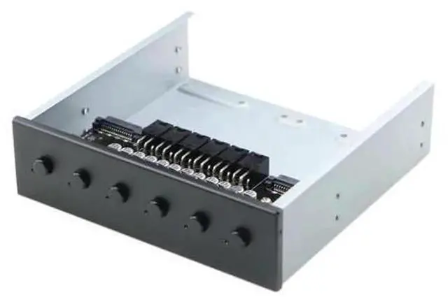 Main image of 6-Way Hard Drive Selector Controller, SATA Hard Disk Power Switch Module for Desktop PC, Independent Power Control Switch Support 2.5 Inch & 3.5 Inch SATA HDD SSD Multi-Drive Management