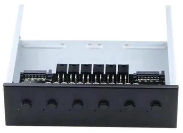 Alt view image 3 of 5 - 6-Way Hard Drive Selector Controller, SATA Hard Disk Power Switch Module for Desktop PC, Independent Power Control Switch Support 2.5 Inch & 3.5 Inch SATA HDD SSD Multi-Drive Management