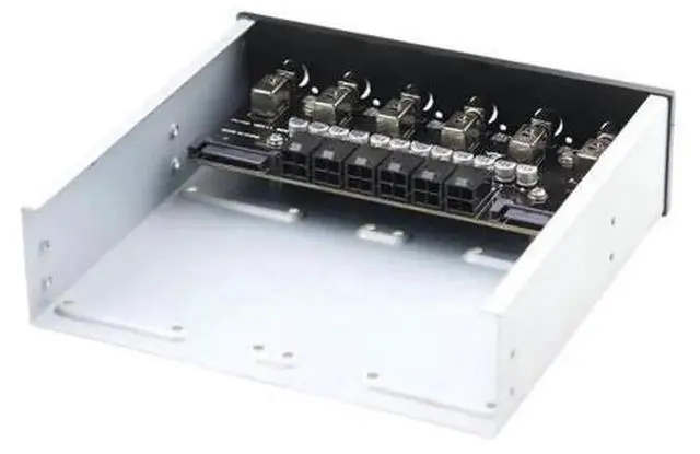 Alt view image 4 of 5 - 6-Way Hard Drive Selector Controller, SATA Hard Disk Power Switch Module for Desktop PC, Independent Power Control Switch Support 2.5 Inch & 3.5 Inch SATA HDD SSD Multi-Drive Management