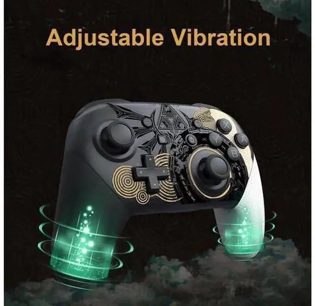 Alt view image 4 of 6 - Limited Themed Bluetooth Wireless Pro Game Controller, Ergonomic Gamepad Compatible with Nintendo Switch, Switch Lite, Switch OLED & Windows PC Steam, Built-in 6-Axis Gyro, Turbo Auto-Fire & Dual Adju