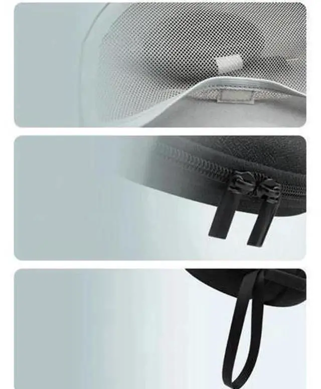Alt view image 5 of 6 - Hard EVA Headphone Carrying Case Protective Storage Bag, Custom Fit for H7 H9 Wireless Over-Ear Headphones, Shockproof Waterproof Headset Travel Holder with Internal Mesh Pocket for Charging Cables &