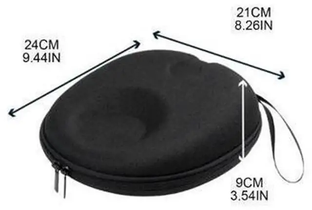 Alt view image 2 of 6 - Hard EVA Headphone Carrying Case Protective Storage Bag, Custom Fit for H7 H9 Wireless Over-Ear Headphones, Shockproof Waterproof Headset Travel Holder with Internal Mesh Pocket for Charging Cables &